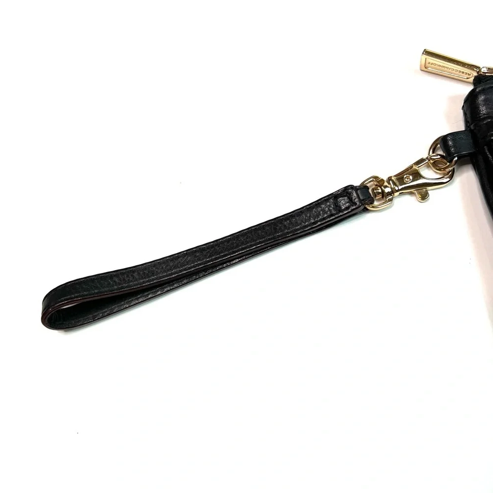 Rebecca Minkoff Skinny Mac Black Leather Clutch Wristlet - Picture 7 of 12